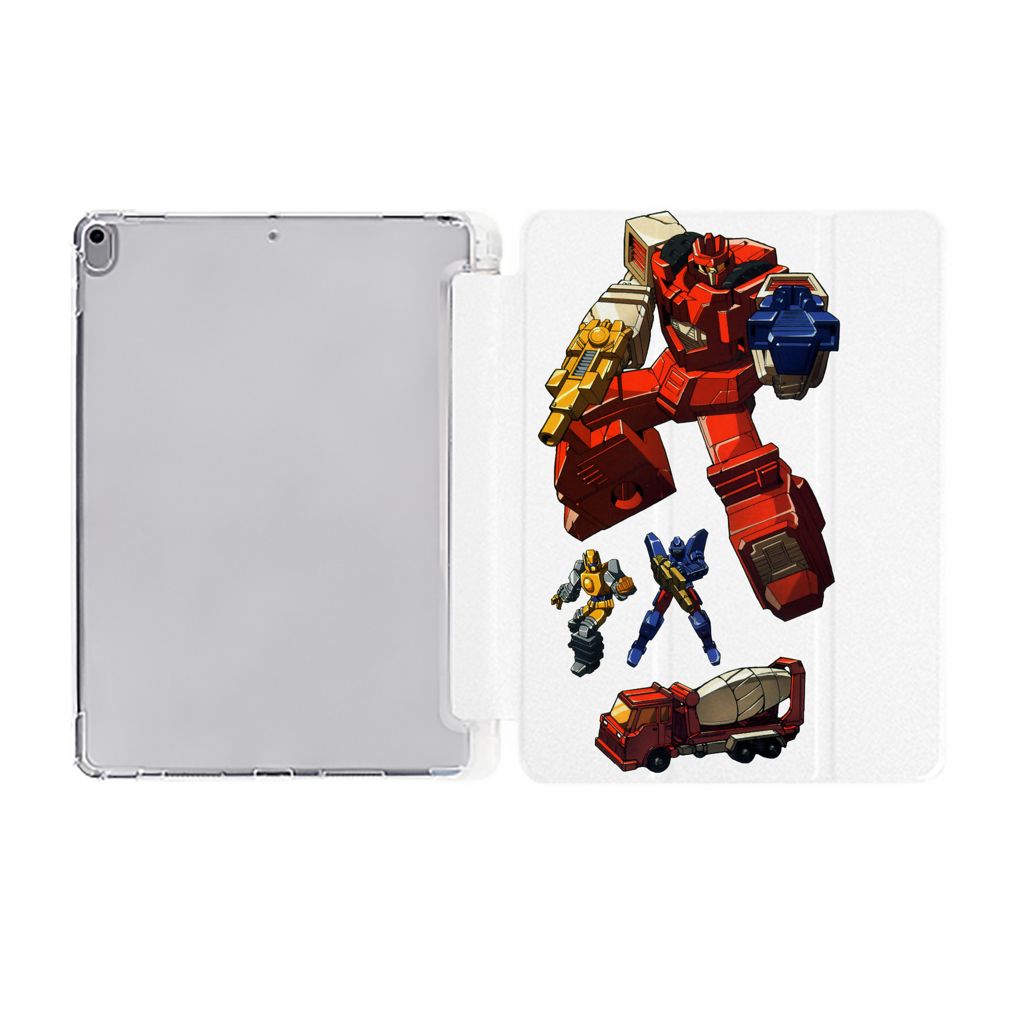 （画像用）  IPad ケース ペン収納付き 三つ折りスタンド PUレザー×シリコン 対応機種9.5/10.5/10.9インチ